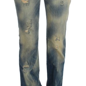 Elegant Slim Bootcut Blue Jeans