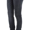 Slim Fit Green Diamond Blue Wash Jeans - Image 2