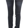 Slim Fit Green Diamond Blue Wash Jeans - Image 3