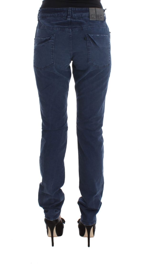 Chic Regular Fit Blue Denim Jeans - Image 3