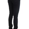Sleek Slim Fit Designer Jeans in Classic Black - Image 4