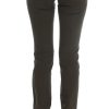 Chic Slim Fit Green Cotton Jeans - Image 3