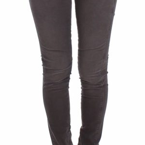 Chic Gray Slim Leg Jeans - Elegance Meets Comfort
