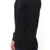 Elegant Black V-Neck Wool Blend Sweater - Image 2