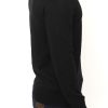 Elegant Black V-Neck Wool Blend Sweater - Image 4