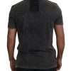 Elevated Grey Cotton Tee with Discolored DG Logo - Image 3