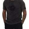 Elevated Grey Cotton Tee with Discolored DG Logo - Image 5