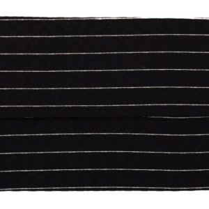 Elegant Striped Silk Blend Face Mask
