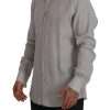 Elegant Grey Slim Fit Linen Shirt - Image 4