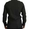 Elegant Slim Fit Dark Green Cotton Shirt - Image 4