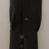 Elegant Slim Fit Dark Green Cotton Shirt - Image 8