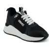 Elegant Monochrome Leather Sneakers - Image 2