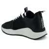 Elegant Monochrome Leather Sneakers - Image 3