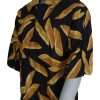 Black Linen Shirt with Penne Rigate Print - Image 3