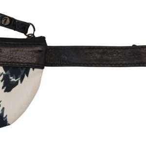 Chic White Leather Coin Purse with Strap