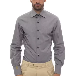 Black Cotton Men's Shirt