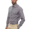 Black Cotton Men's Shirt - Image 2