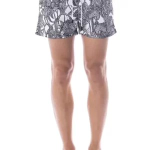 Black Polyester Men's Swimsuit