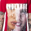 Red Cotton Men T-Shirt - Image 4