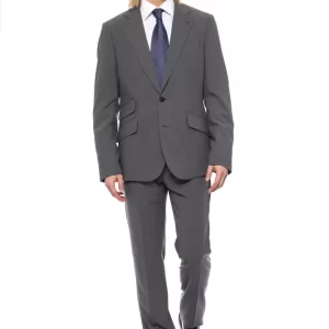 Gray Wool Men Suit