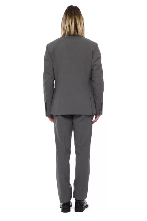 Gray Wool Men Suit - Image 3