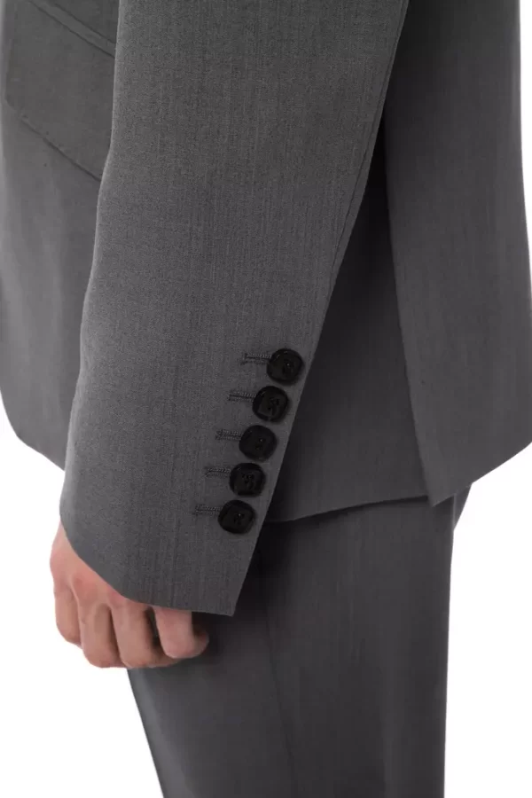 Gray Wool Men Suit - Image 4