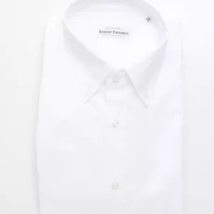 White Cotton Men Shirt