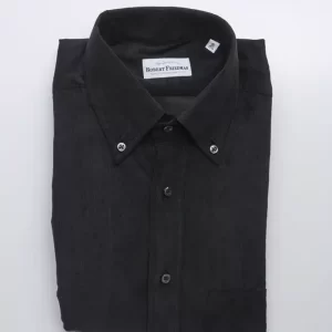 Black Cotton Men Shirt