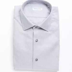 Beige Cotton Men Shirt