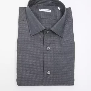 Black Cotton Men Shirt