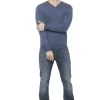 Elegant Cashmere V-Neck Men's Sweater - Image 4