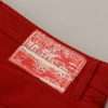 Chic Red Cotton Denim Pants - Image 7