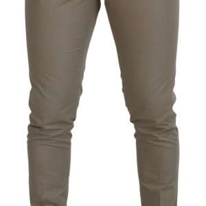 Stunning Beige Italian Cotton Trousers