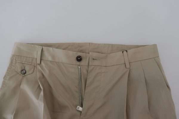 Stunning Beige Italian Cotton Trousers - Image 5