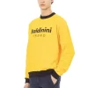 Yellow Cotton Men Hoodie - Image 2