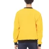 Yellow Cotton Men Hoodie - Image 3