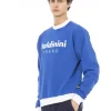 Blue Cotton Men Sweater - Image 2