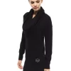 Embellished High Collar Woolen Sweater - Image 2