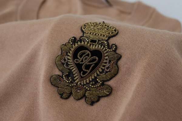 Beige Cashmere Crewneck Pullover Sweater - Image 8