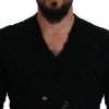 Elegant Black Wool-Blend V-Neck Sweater - Image 4