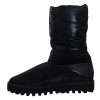 Elegant Mid-Calf Boots in Black Polyester - Image 2