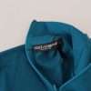 Elegant Blue Cotton Pullover Sweater - Image 7