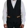 Elegant Black & Gold Slim Fit 3 Piece Suit - Image 5