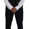 Elegant Black & Gold Slim Fit 3 Piece Suit - Image 8
