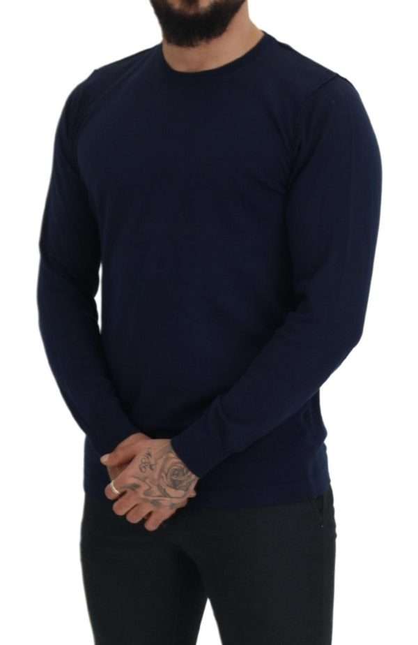 Authentic Crewneck Blue Pullover Sweater - Image 5