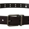 Burgundy Elegance Leather Belt - Image 3
