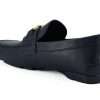 Elegant Navy Blue Calf Leather Loafers - Image 3