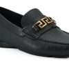 Elegant Black Calf Leather Men's Loafers - Image 2