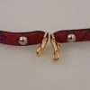 Chic Red Python Leather Shoulder Strap - Image 4
