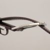 Elegant Maroon Leather Belt with Engraved Buckle - Image 5
